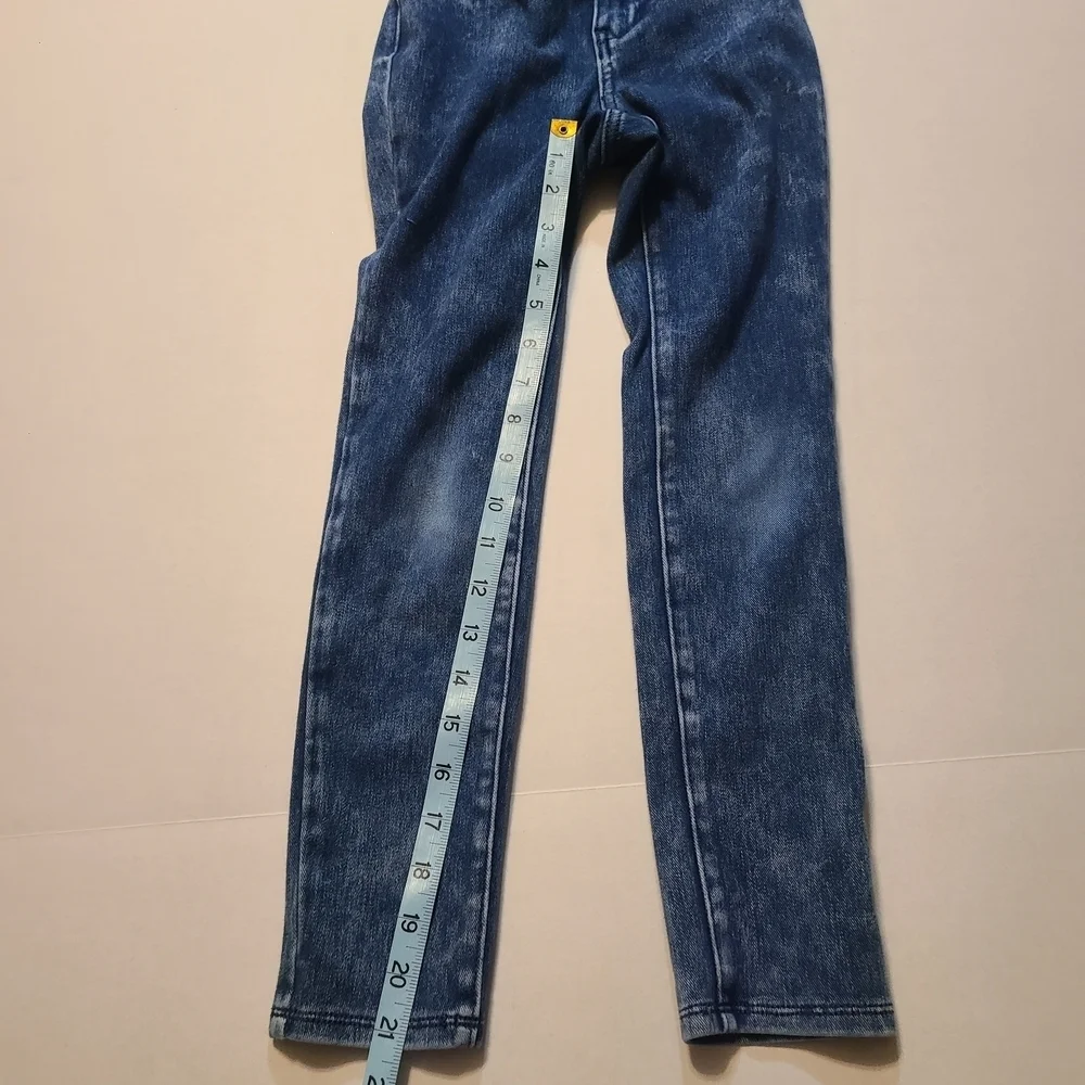 Stylish Old Navy Blue Girls Denim Jeans Elastic Adjustable Waist EUC Size 8